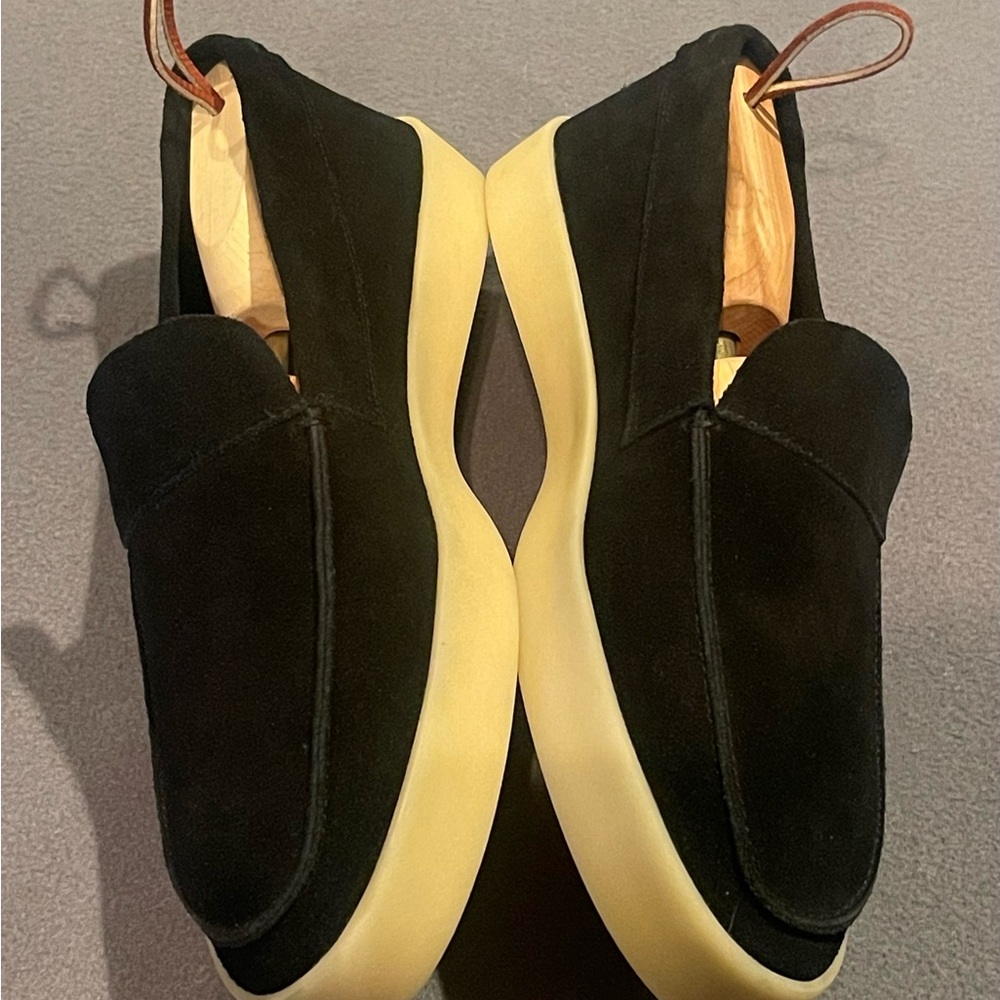 Saint Morta slip on suede shoes mens 11 NWOB black - Picture 2 of 7